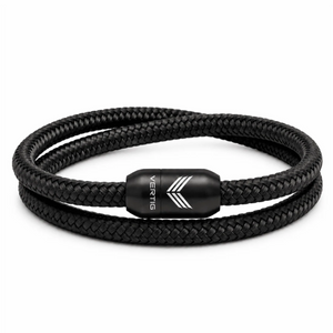 Paracord Bracelet Magnetic Black