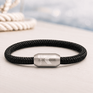 Paracord Bracelet Magnetic Black