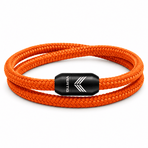 Paracord Bracelet Magnetic Orange