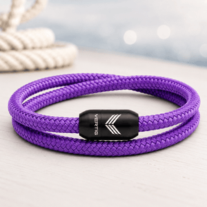 Paracord Bracelet Magnetic Purple