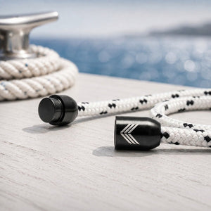 Paracord Bracelet Magnetic White Black