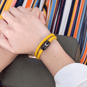 Paracord Bracelet Magnetic Yellow