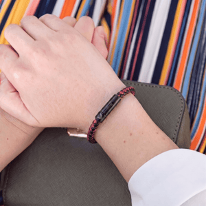 Vertig Leather Bracelet Vintage Red