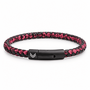 Vertig Leather Bracelet Vintage Red