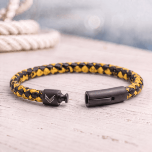 Vertig Leather Bracelet Vintage Yellow