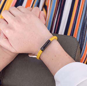Vertig Leather Bracelet Yellow