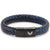 Vertig Magnetic Leather Bracelet Black Blue