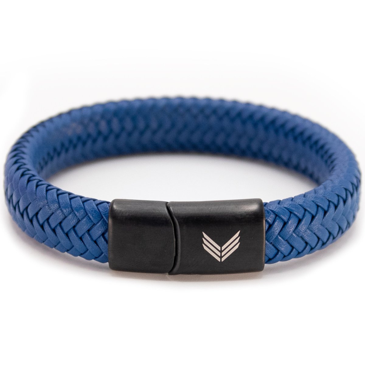 Vertig Magnetic Leather Bracelet Blue