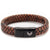 Vertig Magnetic Leather Bracelet Brown Black