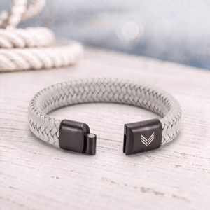 Vertig Magnetic Leather Bracelet Grey