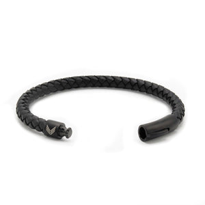 Vertig Leather Bracelet Black
