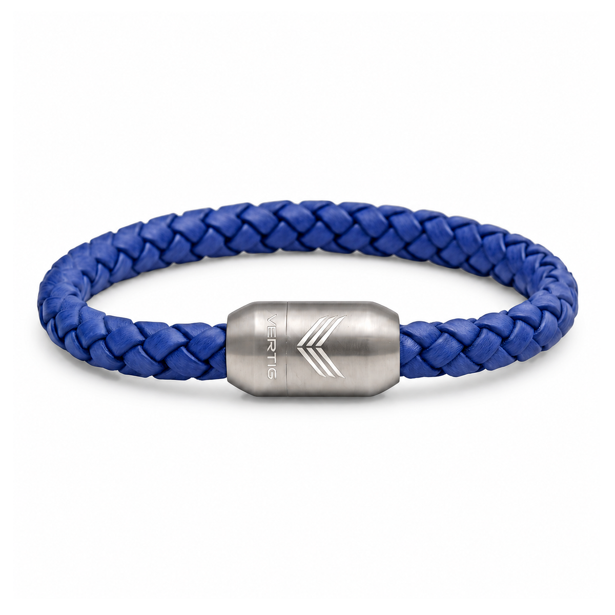 Vertig Magnetic Leather Bracelet Blue