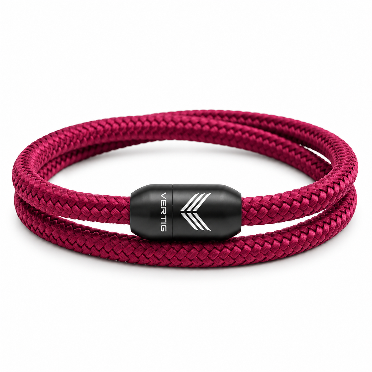 Paracord Bracelet Magnetic Burgundy