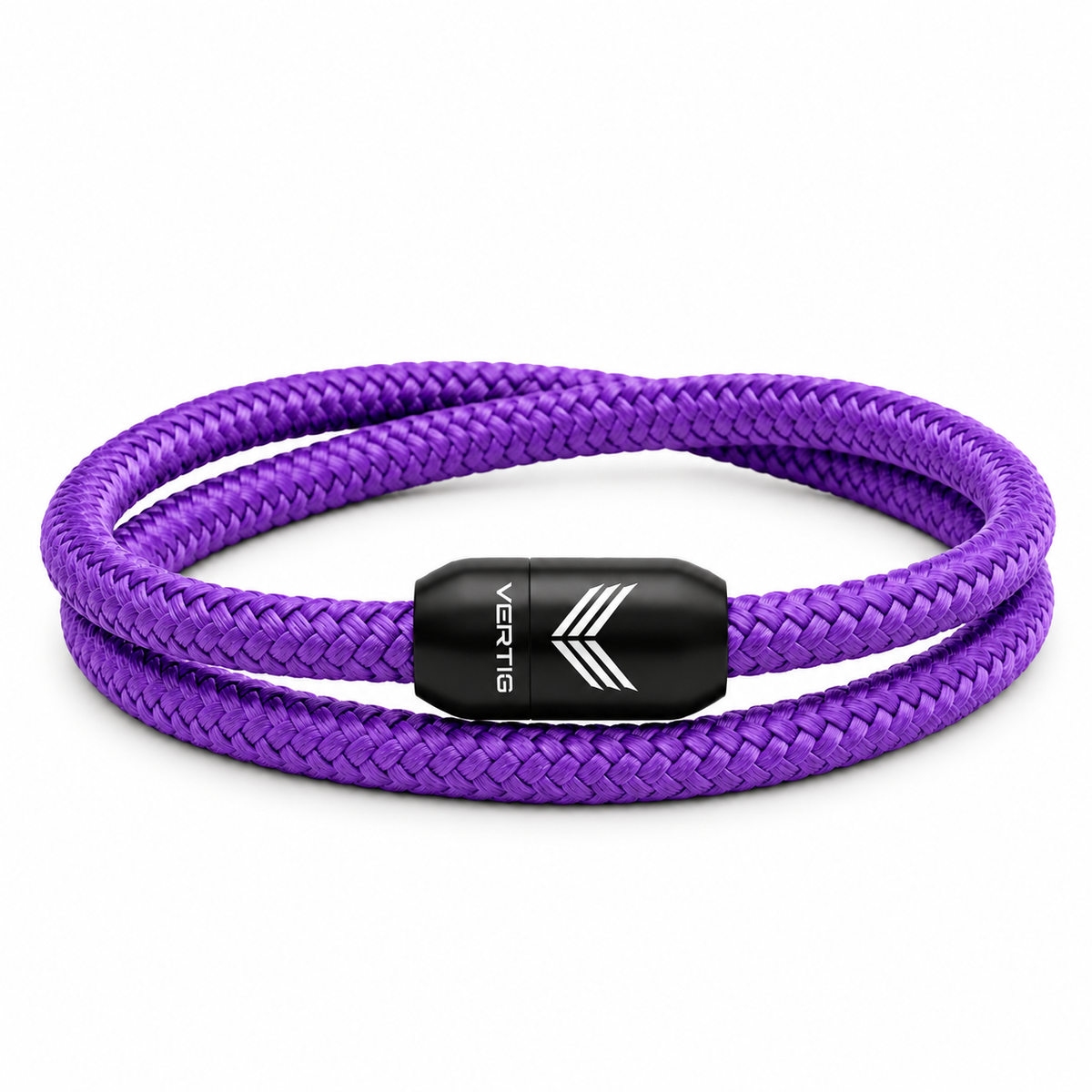 Paracord Bracelet Magnetic Purple