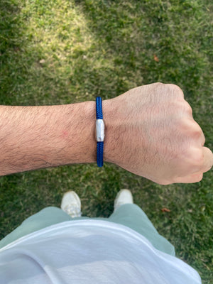 Paracord Bracelet Magnetic Navy Blue