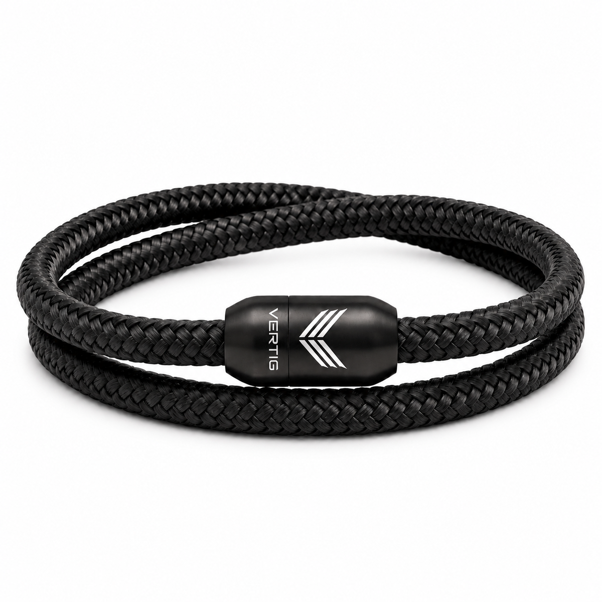 Paracord Bracelet Magnetic Black