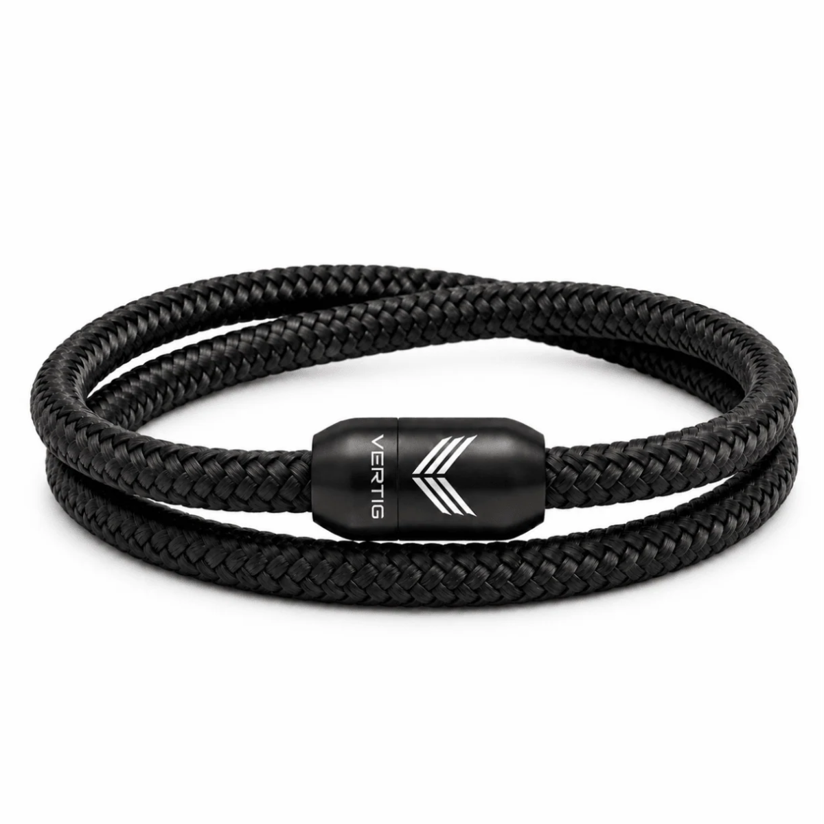 Paracord Bracelet Magnetic Black