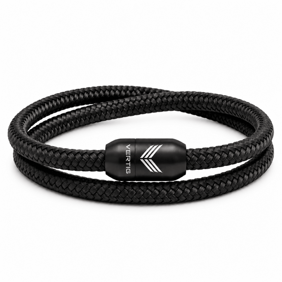 Paracord Bracelet Magnetic Black