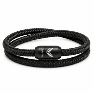 Paracord Bracelet Magnetic Black