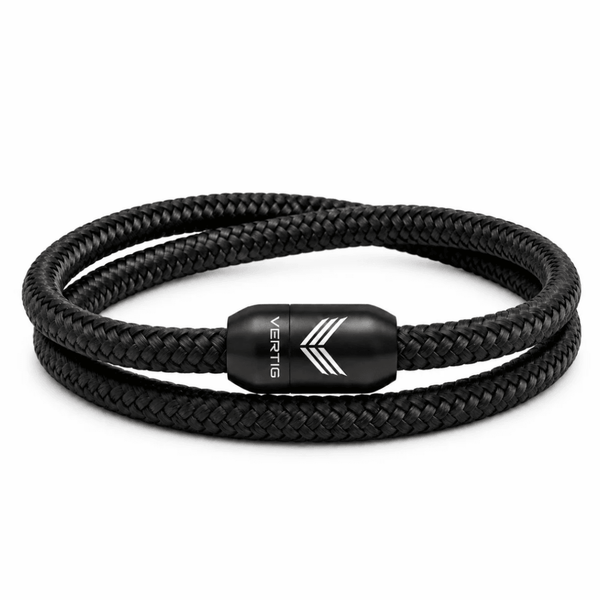 Paracord Bracelet Magnetic Black