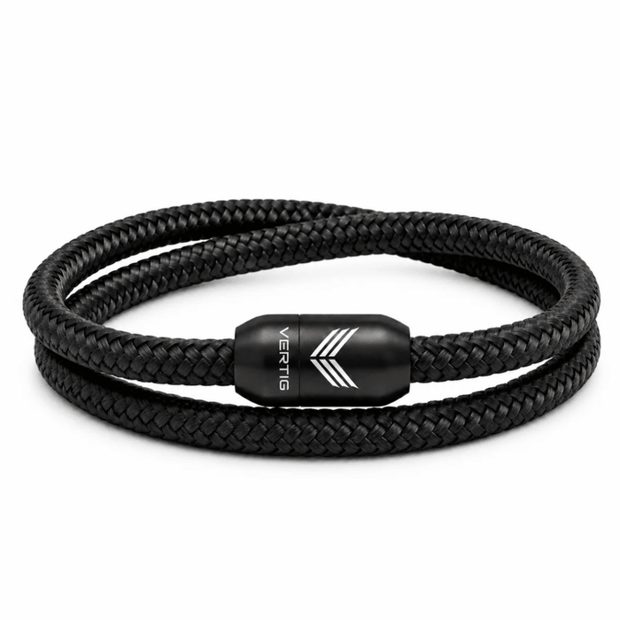 Paracord Bracelet Magnetic Black