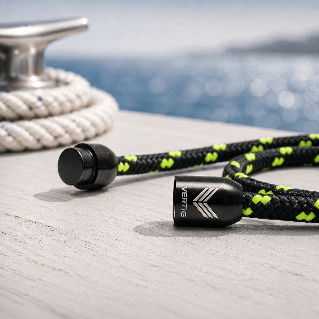 Paracord Bracelet Magnetic Black Neon