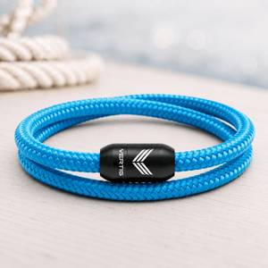 Paracord Bracelet Magnetic Blue
