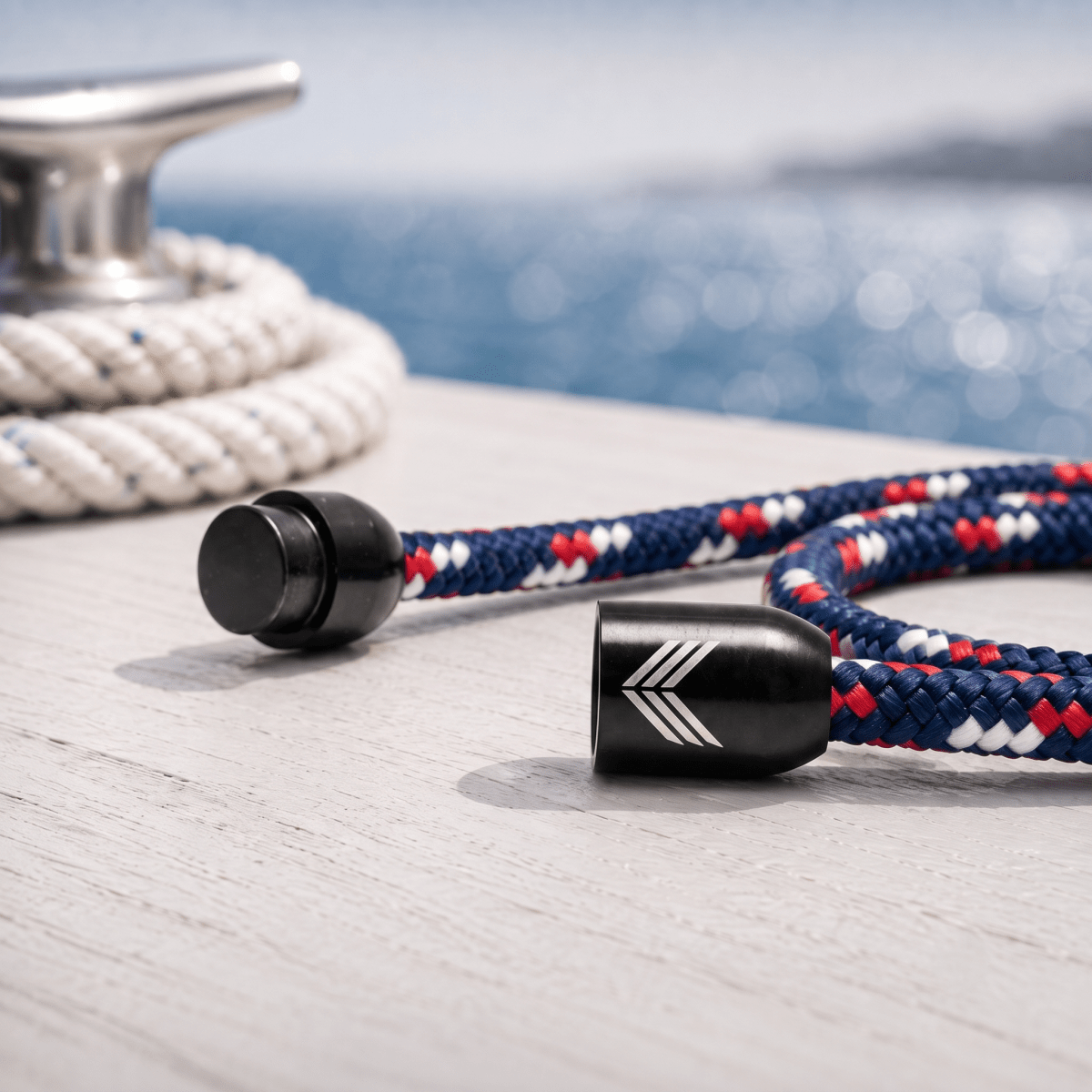 Paracord Bracelet Magnetic Blue Red