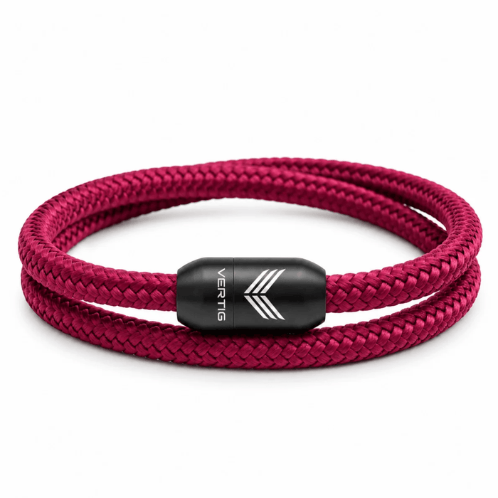 Paracord Bracelet Magnetic Burgundy