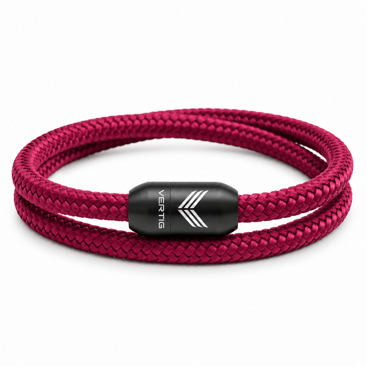 Paracord Bracelet Magnetic Burgundy