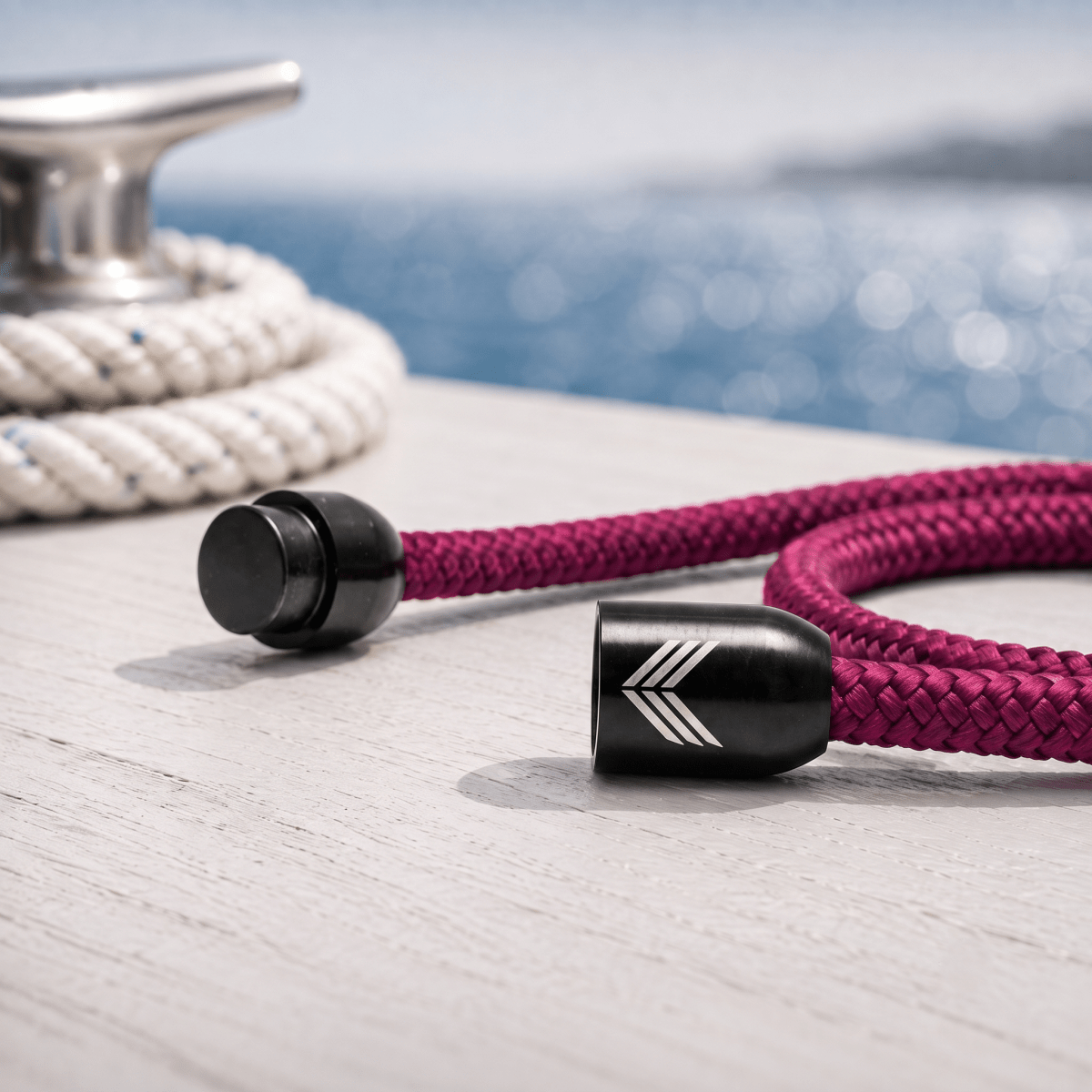 Paracord Bracelet Magnetic Burgundy
