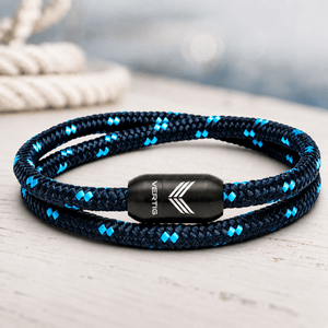 Paracord Bracelet Magnetic Dark Blue