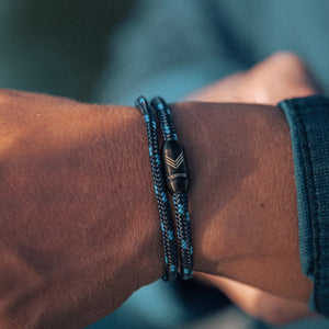 Paracord Bracelet Magnetic Dark Blue