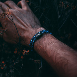 Paracord Bracelet Magnetic Dark Blue