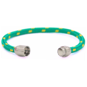 Paracord Bracelet Magnetic Green Yellow