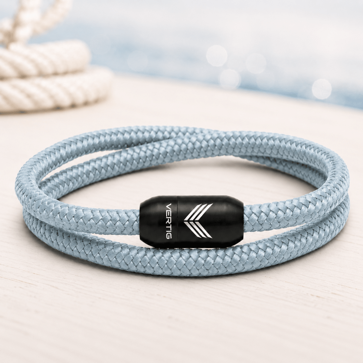 Paracord Bracelet Magnetic Grey
