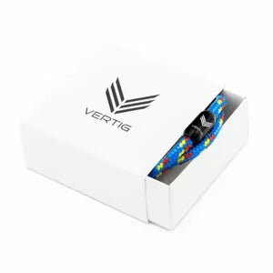 Vertig Magnetic Nautical Paracord Bracelet Multicolor in a branded gift box. Ideal for gifting.