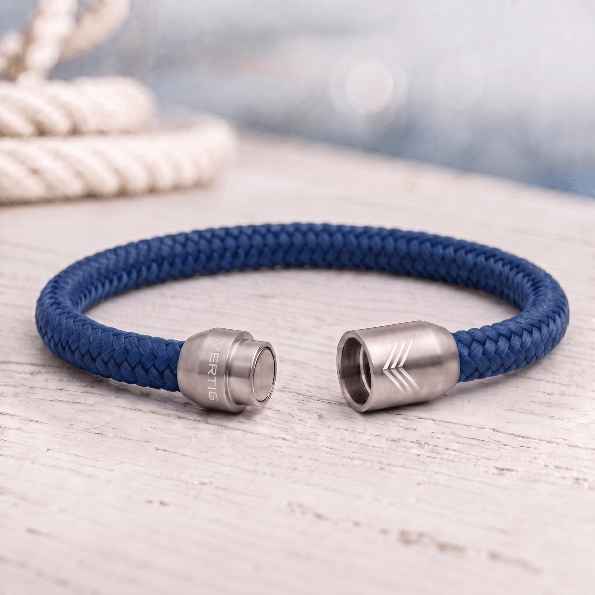 Paracord Bracelet Magnetic Navy Blue