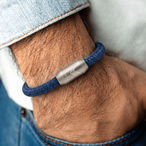 Paracord Bracelet Magnetic Navy Blue