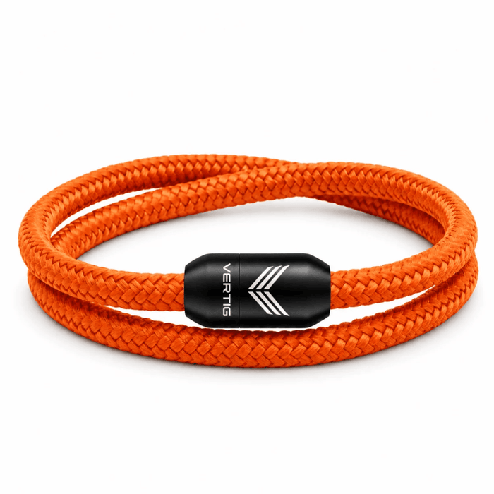 Paracord Bracelet Magnetic Orange