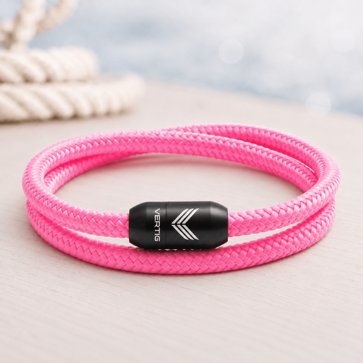 Paracord Bracelet Magnetic Pink