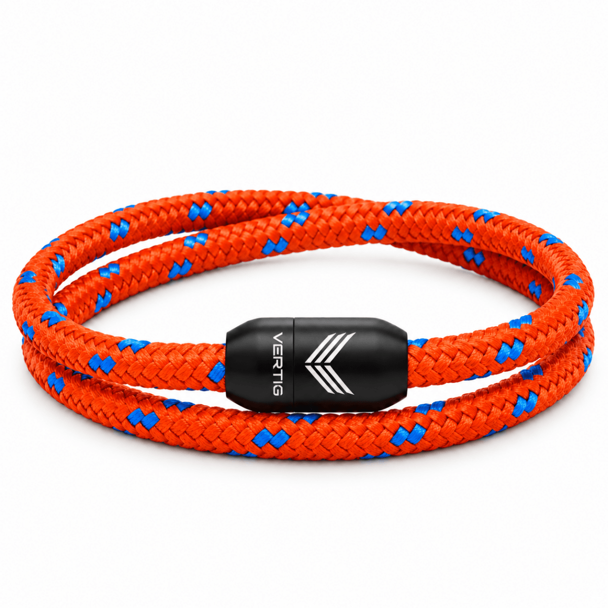 Paracord Bracelet Magnetic Red Blue
