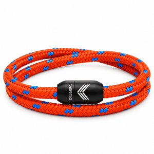 Paracord Bracelet Magnetic Red Blue