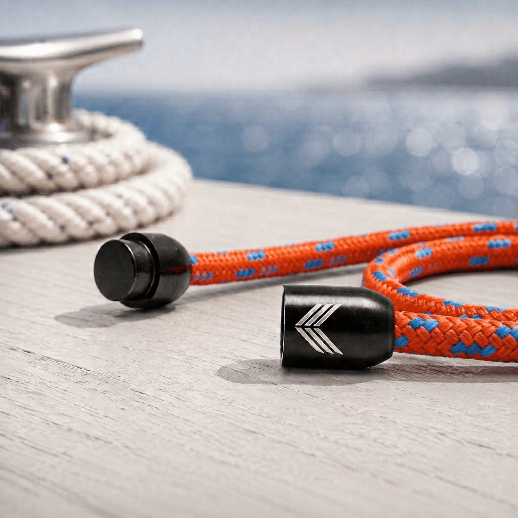 Paracord Bracelet Magnetic Red Blue
