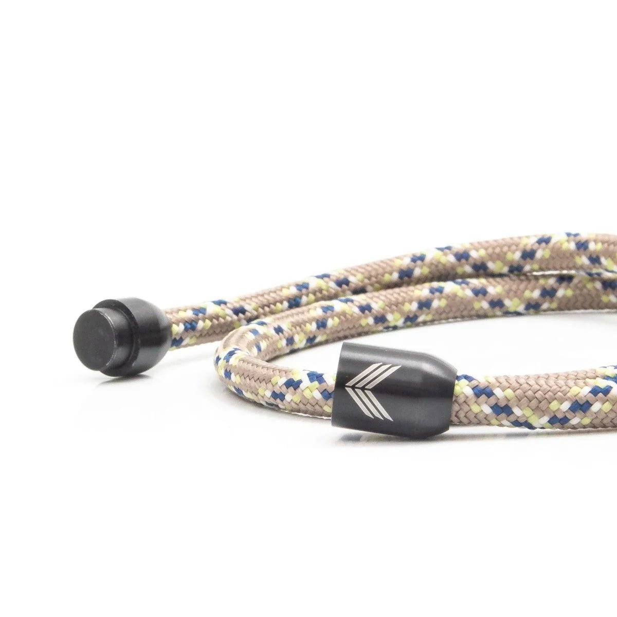 Vertig Magnetic Nautical Paracord Bracelet Snake unclasped. High-quality snake-patterned rope.