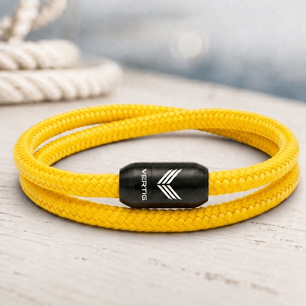 Paracord Bracelet Magnetic Yellow