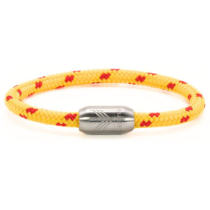 Paracord Bracelet Magnetic Yellow Red