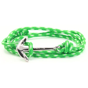 Paracord Bracelet Marine Wrap Green White