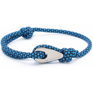 Paracord Bracelet Sliding Blue Black