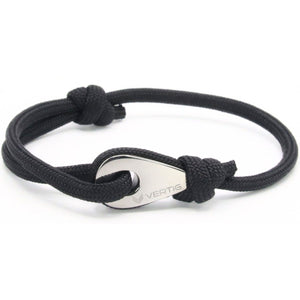 Paracord Bracelet Sliding Knot Black